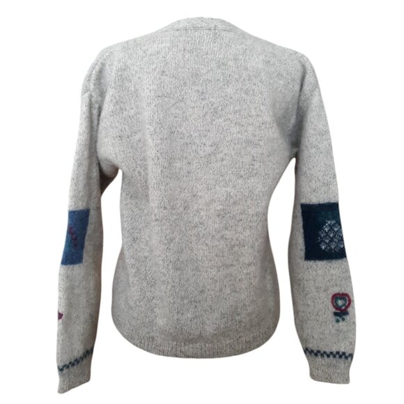 Woolrich Button Up Wool Cardigan Embroidered Granny Sweater Vintage - Picture 2 of 10